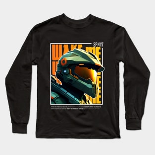 Halo game quotes - Master chief - Spartan 117 - BQ01-v7 Long Sleeve T-Shirt